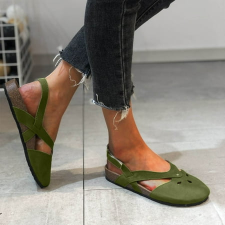 HIBRO Ladies Summer Fashion Solid Color Hollow And Breathable Toe Cap Flat Sandals
HIBRO Ladies Summer Fashion Solid Color Hollow And Breathable Toe Cap Flat Sandals