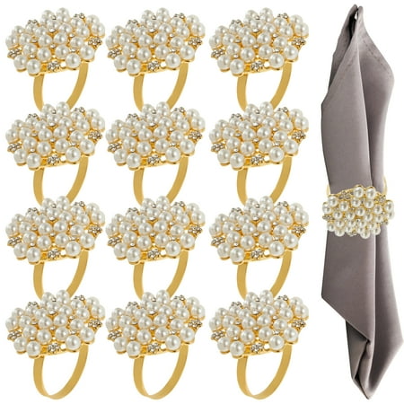 Lzvxtym 12Pcs Napkin Ring Pearl Flower Napkin Rings Holder Bling Rhinestone Cloth Napkin Ring Hollow Out Napkin Buckle Gold Round Napkin Holder
Lzvxtym 12Pcs Napkin Ring Pearl Flower Napkin Rings Holder Bling Rhinestone Cloth Napkin Ring Hollow Out Napkin Buckle Gold Round Napkin Holder
