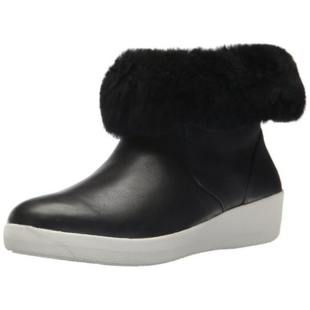 Women s Skatebootie Leather Shearling Ankle Boot