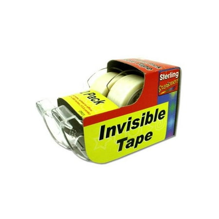 Kole Imports OP025-48 Invisible Tape with Dispensers - Pack of 48