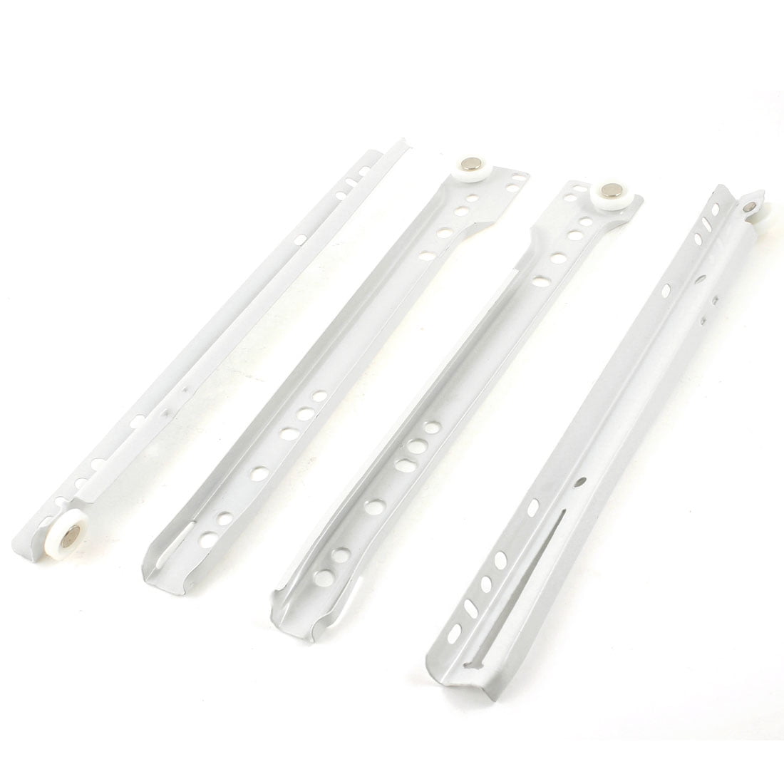 Pair 10 Full Extension Telescopic Drawer Slides Slide Rails