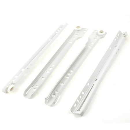 Pair 10 Full Extension Telescopic Drawer Slides Slide Rails