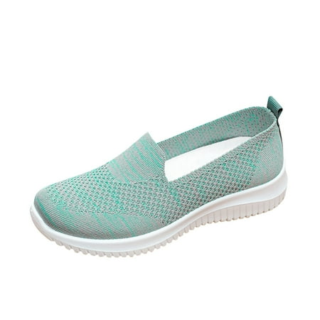 Yinguo Slip-On Breathable Shoes for Women Knit Mesh Breathable Sneakers Platform Sneaker Walking Shoes Casual Fashion Sneakers Green Size 8
Yinguo Slip-On Breathable Shoes for Women Knit Mesh Breathable Sneakers Platform Sneaker Walking Shoes Casual Fashion Sneakers Green Size 8