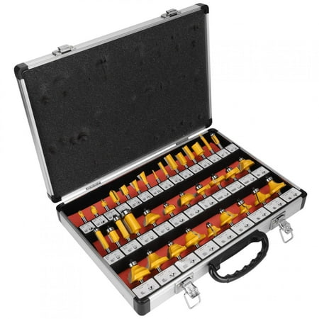 Crtynell Router Bits 35Pcs Woodworking Router Bits Trimming Machine Tool Wood Milling Engraving Cutter Trimming Router Bits
Crtynell Router Bits 35Pcs Woodworking Router Bits Trimming Machine Tool Wood Milling Engraving Cutter Trimming Router Bits