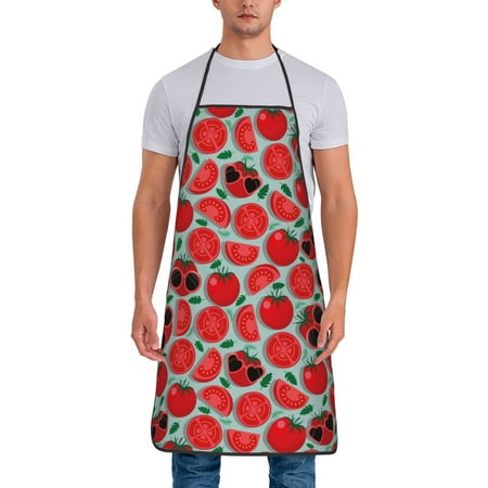 Naloa 1Pack Adjustable Bib Apron Waterdrop Resistant Cooking Kitchen Aprons for Women Men Chef Cute Tomato Print
Naloa 1Pack Adjustable Bib Apron Waterdrop Resistant Cooking Kitchen Aprons for Women Men Chef Cute Tomato Print