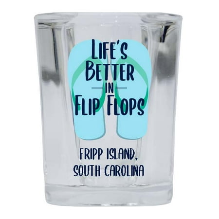 Fripp Island South Carolina Souvenir 2 Ounce Square Shot Glass Flip Flop Design 4-Pack
Fripp Island South Carolina Souvenir 2 Ounce Square Shot Glass Flip Flop Design 4-Pack