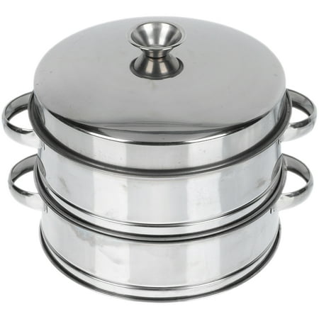 NUOLUX Stainless Steel Steamer with Lid 2-Tier Household Food Steamer Kitchen Gadget
NUOLUX Stainless Steel Steamer with Lid 2-Tier Household Food Steamer Kitchen Gadget