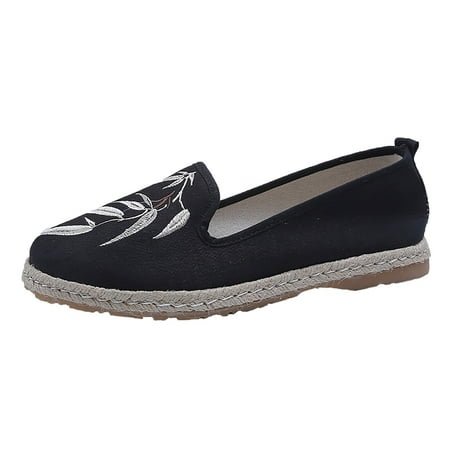 Womens Sandals Leaf Embroidered Espadrille Loafers for Women Slip On Shallow Mouth Simple Single Shoes Casual Shoes Work Shoes Women S Sandals Cloth White 37
Womens Sandals Leaf Embroidered Espadrille Loafers for Women Slip On Shallow Mouth Simple Single Shoes Casual Shoes Work Shoes Women S Sandals Cloth White 37