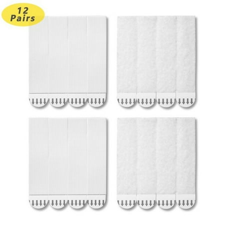 GuaLeg 12 Pairs (24 Strips) Large Picture Hanging Strips Adhesive Removable Hook And Loop Strips Heavy Duty Damage
GuaLeg 12 Pairs (24 Strips) Large Picture Hanging Strips Adhesive Removable Hook And Loop Strips Heavy Duty Damage