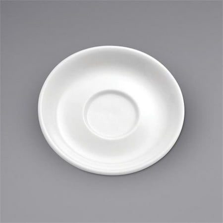Buffalo F9010000505 4.25 in. Cream White Ware Porcelain AD Saucer