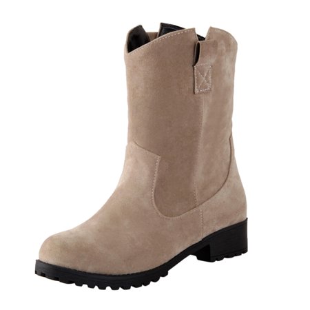 Ankle Boots for Women Toe Boots Fashion Heel Low Suede Heel Boots Warm Thick Women s Round women s boots Flock Dress Sandals for Women Beige
Ankle Boots for Women Toe Boots Fashion Heel Low Suede Heel Boots Warm Thick Women s Round women s boots Flock Dress Sandals for Women Beige