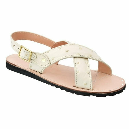 Men s Exotic Sandals Genuine Ostrich Huaraches Piel Avestruz originales.