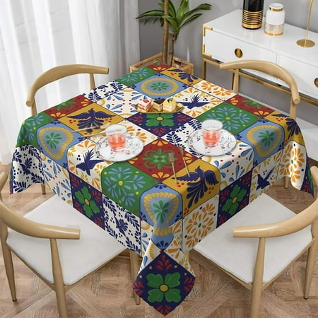 WISH TREE Colorful Mexican Stripes Square Tablecloth Mexican Blanket Stripes Tablecloth Table Cover - Waterproof/Spill Proof/Wrinkle Free for Camping Picnic Dinner Square Tablecloth
WISH TREE Colorful Mexican Stripes Square Tablecloth Mexican Blanket Stripes Tablecloth Table Cover - Waterproof/Spill Proof/Wrinkle Free for Camping Picnic Dinner Square Tablecloth