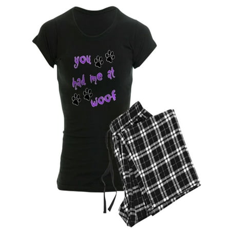 CafePress - You Had Me At Woof - Women s Dark Pajamas