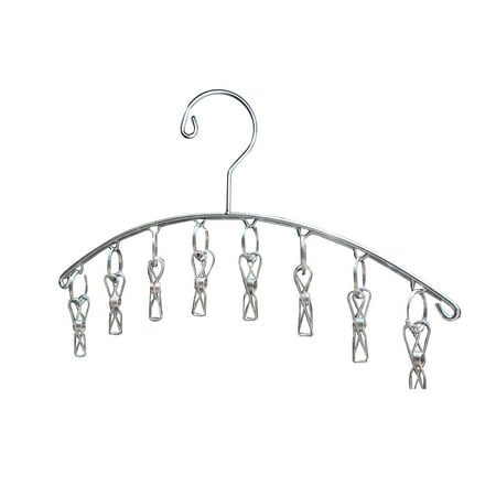 Stainless Steel Clothes Hangers Laundry Drying Hanger with 8 Clips for Bras Lingeries Underwears Socks Towels Scarfs Gloves
Stainless Steel Clothes Hangers Laundry Drying Hanger with 8 Clips for Bras Lingeries Underwears Socks Towels Scarfs Gloves