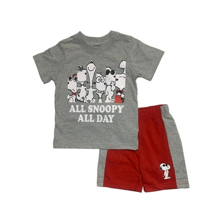 Peanuts Boys Snoopy T-Shirt and Knit Shorts Set (Toddler Boys) 
Peanuts Boys Snoopy T-Shirt and Knit Shorts Set (Toddler Boys)