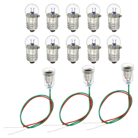 Uxcell 2.5V E10 Warm Yellow Light Mini Incandescent Bulbs with 5 Pack Lamp Holders 1 Set
Uxcell 2.5V E10 Warm Yellow Light Mini Incandescent Bulbs with 5 Pack Lamp Holders 1 Set