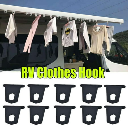10 Pcs Universal RV Plastic Metal Awning Hooks Camper Clips Clothes Hangers Holder Kit Accessories Travelling Camping
10 Pcs Universal RV Plastic Metal Awning Hooks Camper Clips Clothes Hangers Holder Kit Accessories Travelling Camping