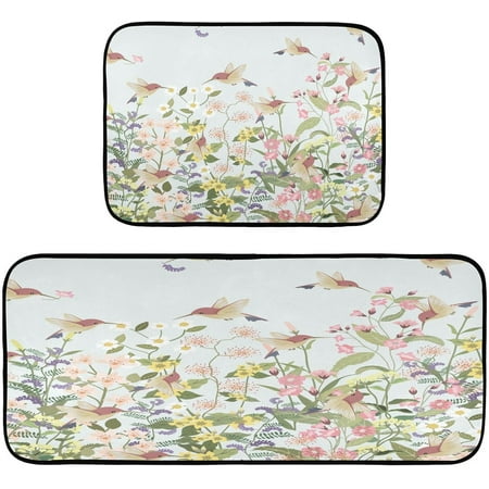 BESTKITTY Beautiful Hummingbird and Flower Garden Kitchen Mat - Cushioned Kitchen Rug Set of 2 Non Slip Waterproof Kitchen Mats for Kitchen Laundry Sink Office 19.7 ×27.6 +19.7 ×47.2
BESTKITTY Beautiful Hummingbird and Flower Garden Kitchen Mat - Cushioned Kitchen Rug Set of 2 Non Slip Waterproof Kitchen Mats for Kitchen Laundry Sink Office 19.7 ×27.6 +19.7 ×47.2