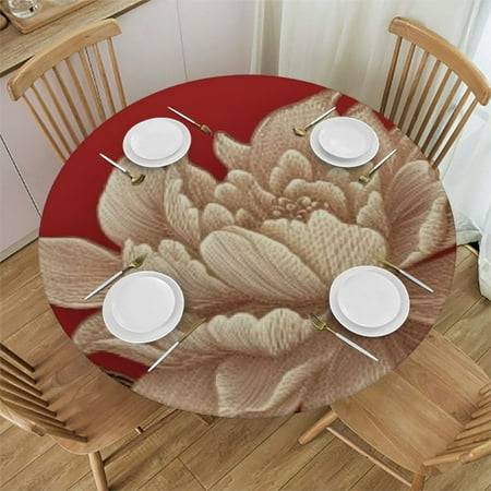 Chinese Peony Flower Elastic Fitted Edged Round Tablecloth Waterproof Anti-Shrink Soft
Chinese Peony Flower Elastic Fitted Edged Round Tablecloth Waterproof Anti-Shrink Soft