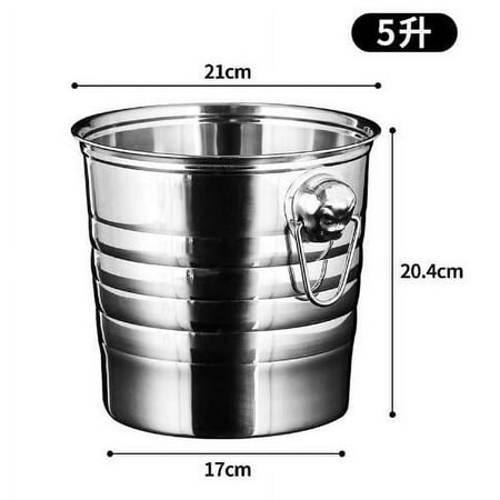 Thickened Stainless Steel Ice Cube Bucket Bar Use Cooling Beer Bucket Portable Cold Water Bucket With Handle
Thickened Stainless Steel Ice Cube Bucket Bar Use Cooling Beer Bucket Portable Cold Water Bucket With Handle