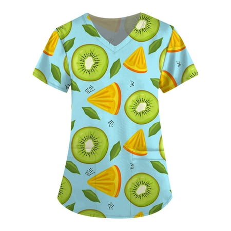 TKing Fashion Independence Day Women Plus Size Scrubs Top V-Neck Short Sleeve Printed Pockets Work Blouse for Women Green L
TKing Fashion Independence Day Women Plus Size Scrubs Top V-Neck Short Sleeve Printed Pockets Work Blouse for Women Green L
