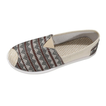nsendm Female Shoes Adult Casual Womens Shoes Wide Width Canvas Flat Bottomed Casual Shoes Women Casual Dress Shoes Beige 7