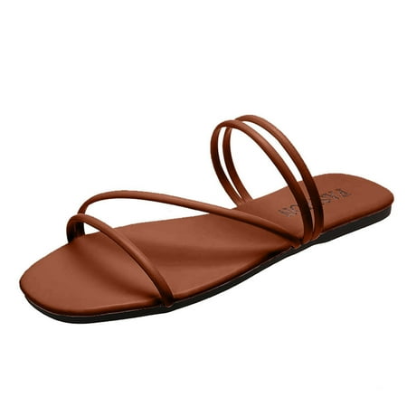 Women Slip On Sandals Square Toe Open Toe Flat Slippers Cross Strap Sandal Two-Wear Sandals Summer Simple Flat Sandals Ladies Sandals Women Fashion Flip Flops Plus Size Beach Casual Slippers
Women Slip On Sandals Square Toe Open Toe Flat Slippers Cross Strap Sandal Two-Wear Sandals Summer Simple Flat Sandals Ladies Sandals Women Fashion Flip Flops Plus Size Beach Casual Slippers