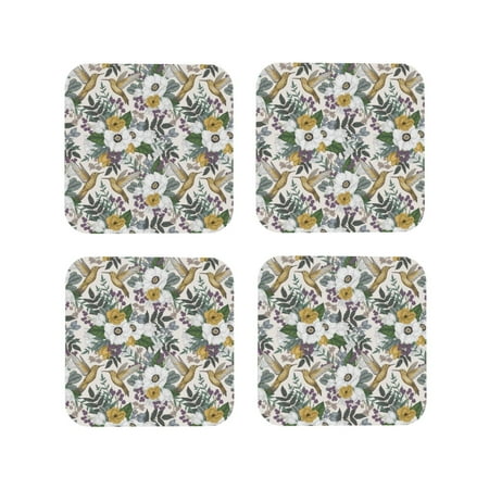 Leather Coasters with Heat-resistant for Drinks Vintage Hummingbird Flower Cup Coasters Cup Pad Mat for Tabletop Protection Coffee Table Office Desk and Housewarming Gift
Leather Coasters with Heat-resistant for Drinks Vintage Hummingbird Flower Cup Coasters Cup Pad Mat for Tabletop Protection Coffee Table Office Desk and Housewarming Gift