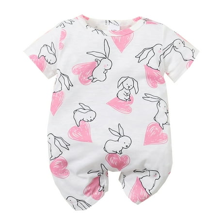 Babys Girls Short Sleeve Easter Cartoon Rabbit Prints Jumpsuit Outwear For Babys Clothes Cat Jumpsuits for Girls Rompers for Baby Girl
Babys Girls Short Sleeve Easter Cartoon Rabbit Prints Jumpsuit Outwear For Babys Clothes Cat Jumpsuits for Girls Rompers for Baby Girl