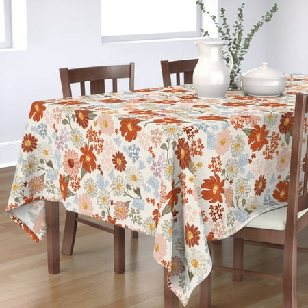 Cotton Sateen Tablecloth 70 x 90 - Fall Flowers Stars Floral Autumn Halloween Pumpkin Print Custom Table Linens by Spoonflower
Cotton Sateen Tablecloth 70 x 90 - Fall Flowers Stars Floral Autumn Halloween Pumpkin Print Custom Table Linens by Spoonflower