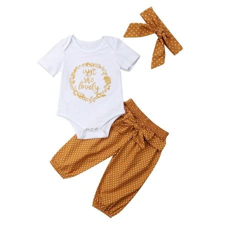 Toddler Baby Girls Tops Romper Long Dot Print Pants 3Pcs Outfits Set Summer Clothes 0-18M
Toddler Baby Girls Tops Romper Long Dot Print Pants 3Pcs Outfits Set Summer Clothes 0-18M