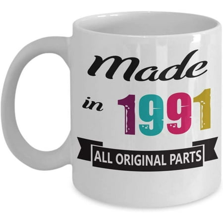 Made In 1991 Coffee Mug Happy 28th 29th Birthday Gift Ideas for Him Her Women Men Friend Gift For 28 29 Year Old Mug Tea Cup Christmas Xmas
Made In 1991 Coffee Mug Happy 28th 29th Birthday Gift Ideas for Him Her Women Men Friend Gift For 28 29 Year Old Mug Tea Cup Christmas Xmas