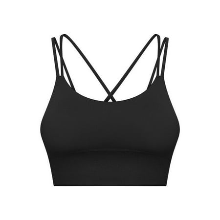 QWZNDZGR New Sports Vest Cross Back Double Shoulder Straps Yoga Bra Skin-Friendly Naked Feeling Fitness Yoga Underwear Black/Blue/Pink
QWZNDZGR New Sports Vest Cross Back Double Shoulder Straps Yoga Bra Skin-Friendly Naked Feeling Fitness Yoga Underwear Black/Blue/Pink