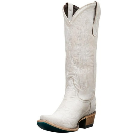 Lane Women s Lexington Leather Western Boot Snip Toe Ivory 10 M US