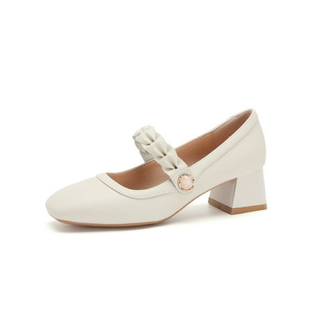 Gomelly Ladies Mary Jane Heels Ankle Strap Pumps Chunky Dress Shoes Lightweight Pump Women Womens Beige 6.5
Gomelly Ladies Mary Jane Heels Ankle Strap Pumps Chunky Dress Shoes Lightweight Pump Women Womens Beige 6.5