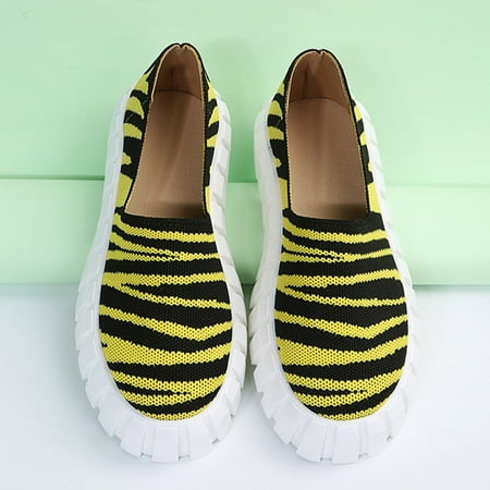 Cathalem Low Cut Sneaker Socks Women Fashion Flying Shoes Round Platform Knitted Breathable Women s Striped Toe Sleeve Women s Technicalsportshoe Yellow 9
Cathalem Low Cut Sneaker Socks Women Fashion Flying Shoes Round Platform Knitted Breathable Women s Striped Toe Sleeve Women s Technicalsportshoe Yellow 9