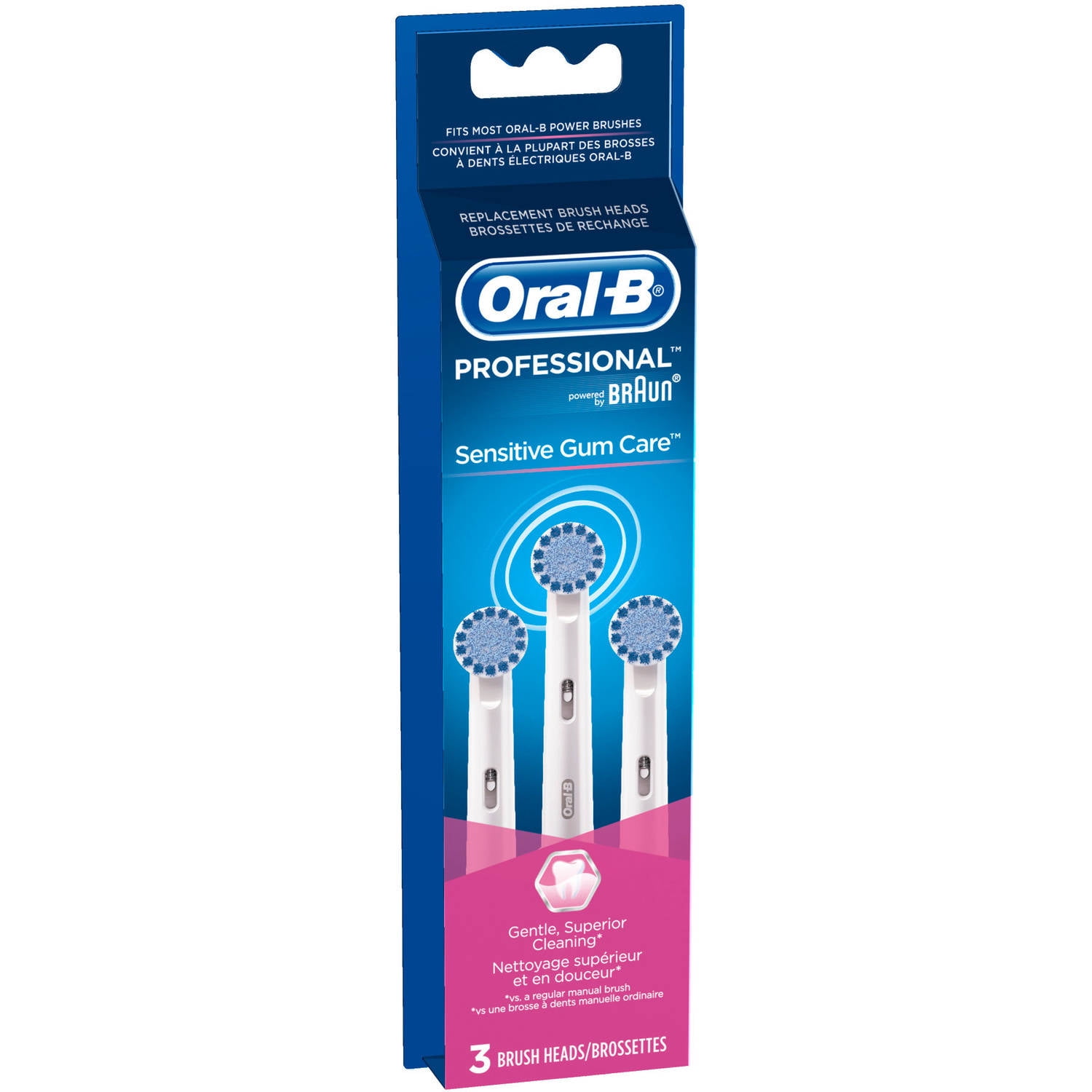 Oral-B Sensitive Gum Care Replacement Electric Toothbrush Heads, 3 ...