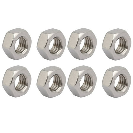 8Pcs M8 x 1.25mm Pitch Metric Thread 201 Stainless Steel Left Hand Hex Nuts
8Pcs M8 x 1.25mm Pitch Metric Thread 201 Stainless Steel Left Hand Hex Nuts