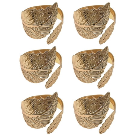 RichYS 6Pcs Napkin Buckles Electroplate Rust-proof Leaf Shape Party Cloth Metal Napkin Rings for Hotel
RichYS 6Pcs Napkin Buckles Electroplate Rust-proof Leaf Shape Party Cloth Metal Napkin Rings for Hotel