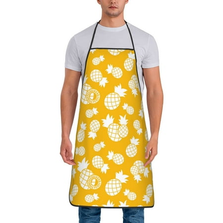 Apron for Men Women Cute Pineapple Yellow Waterproof Chef Kitchen Baking Apron with Long Ties Aprons for Cooking Baking and Gardening Kitchen Collection
Apron for Men Women Cute Pineapple Yellow Waterproof Chef Kitchen Baking Apron with Long Ties Aprons for Cooking Baking and Gardening Kitchen Collection