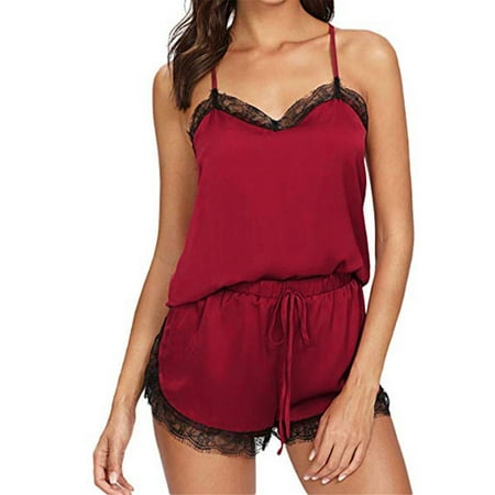 Women Pajamas Set | Sexy Satin Sleepwear Set | Lace Cami PJ Set 2 Piece Sleep Set with Shorts Nightwear for Women Female ( S to XL)
Women Pajamas Set | Sexy Satin Sleepwear Set | Lace Cami PJ Set 2 Piece Sleep Set with Shorts Nightwear for Women Female ( S to XL)