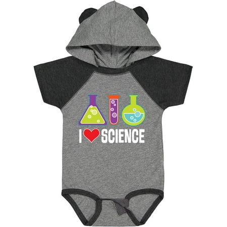 Inktastic I Love Science Chemistry Teacher Gift Baby Boy or Baby Girl Bodysuit