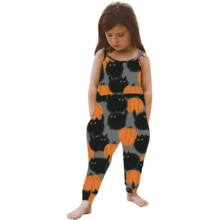 Leutsin Toddler Baby Girl Jumpsuits Strap Romper Halloween Pumpkin Pants With Pockets
Leutsin Toddler Baby Girl Jumpsuits Strap Romper Halloween Pumpkin Pants With Pockets