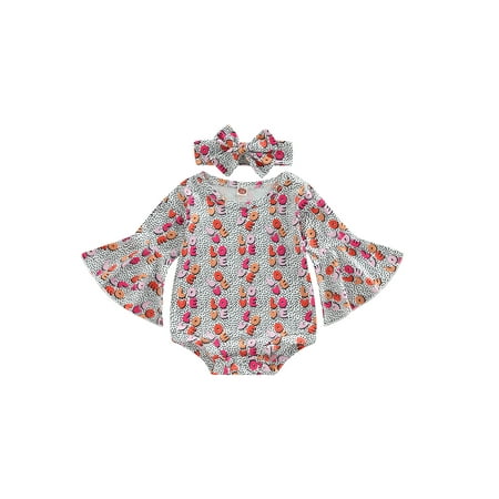 Jkerther Infant Baby Girl Valentine s Day Jumpsuit Flare Long Sleeve Round Neck Letter/Heart Print Romper + Headband
Jkerther Infant Baby Girl Valentine s Day Jumpsuit Flare Long Sleeve Round Neck Letter/Heart Print Romper + Headband