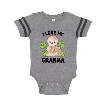 Inktastic Cute Sloth I Love My Granma with Green Leaves Gift Baby Boy or Baby Girl Bodysuit
Inktastic Cute Sloth I Love My Granma with Green Leaves Gift Baby Boy or Baby Girl Bodysuit