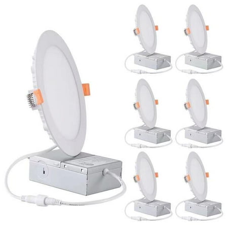 Maxax 6 inch Slim LED Recessed Light 1080lm with Junction Box 3000K Warm White Set of 6
Maxax 6 inch Slim LED Recessed Light 1080lm with Junction Box 3000K Warm White Set of 6