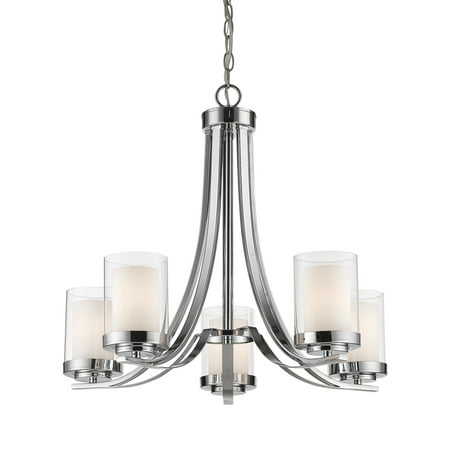 Z-Lite 426-5 Willow 24 Wide 5 Light Chandelier - Chrome