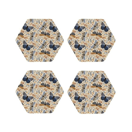 Honeii Butterflies Print Leather Coaster Set of 4 Ideal for Safeguarding Your Furniture from Drinks Spills and Effortless Cleanup-Hexagon
Honeii Butterflies Print Leather Coaster Set of 4 Ideal for Safeguarding Your Furniture from Drinks Spills and Effortless Cleanup-Hexagon