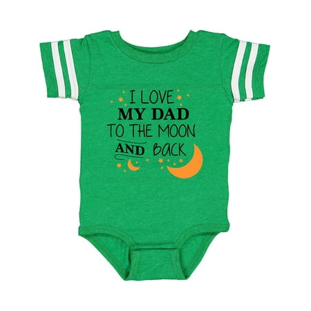 Inktastic I Love My Dad to the Moon and Back Gift Baby Boy or Baby Girl Bodysuit 
Inktastic I Love My Dad to the Moon and Back Gift Baby Boy or Baby Girl Bodysuit